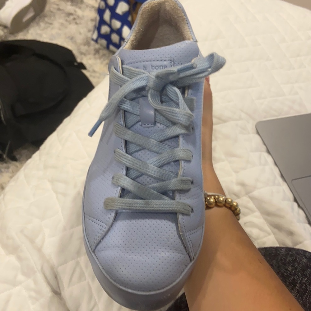 Rag and bone baby blue sneaker